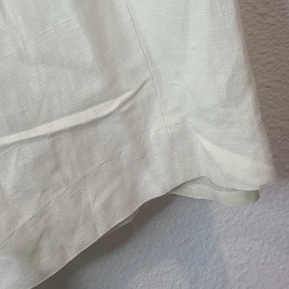 NWT deadstock Harve Benard linen long skirt cream size 14 petite - Picture 10 of 11